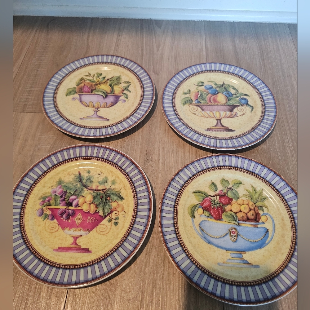 "Email de Limoges" Renaissance colection By Godinger Dessert Plates